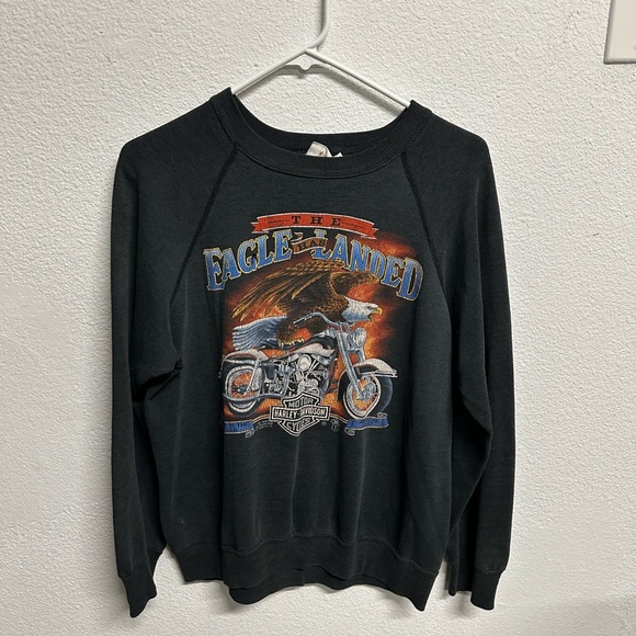 Vintage Harley Davidson 3D Emblem Crewneck